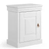 Weißer Landhaus Nachtschrank 1-türig - Presto