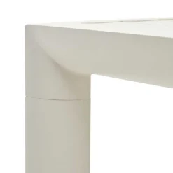 Weißer Metall-Gartentisch aus Aluminium - Kosmyna