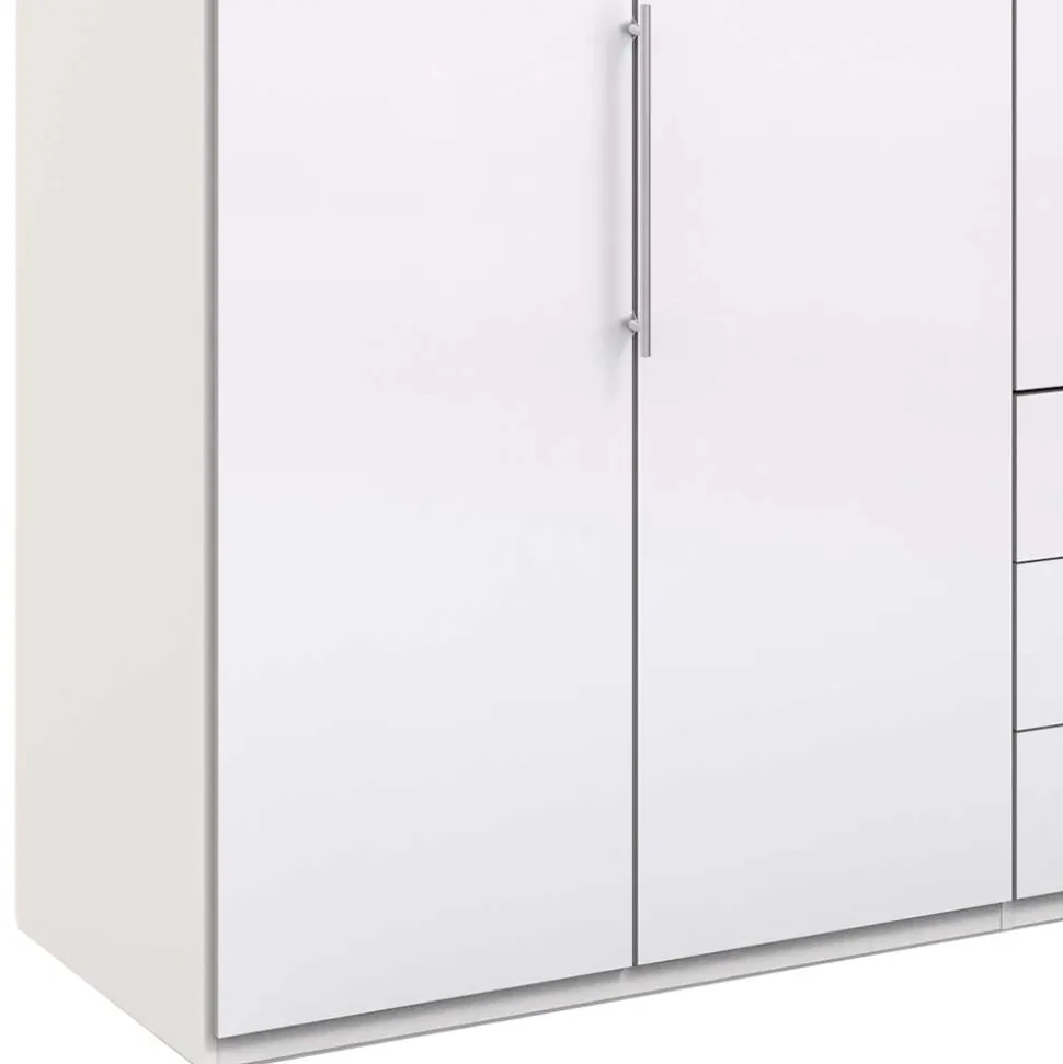 Weißer Schlafzimmerschrank mit zwei Falttüren - Dolienca