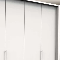 Weißer Schrank für Kleidung mit Falttüren - Donpiave