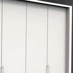 Weißer Schrank mit zwei Falttüren & Tür - Donpiave