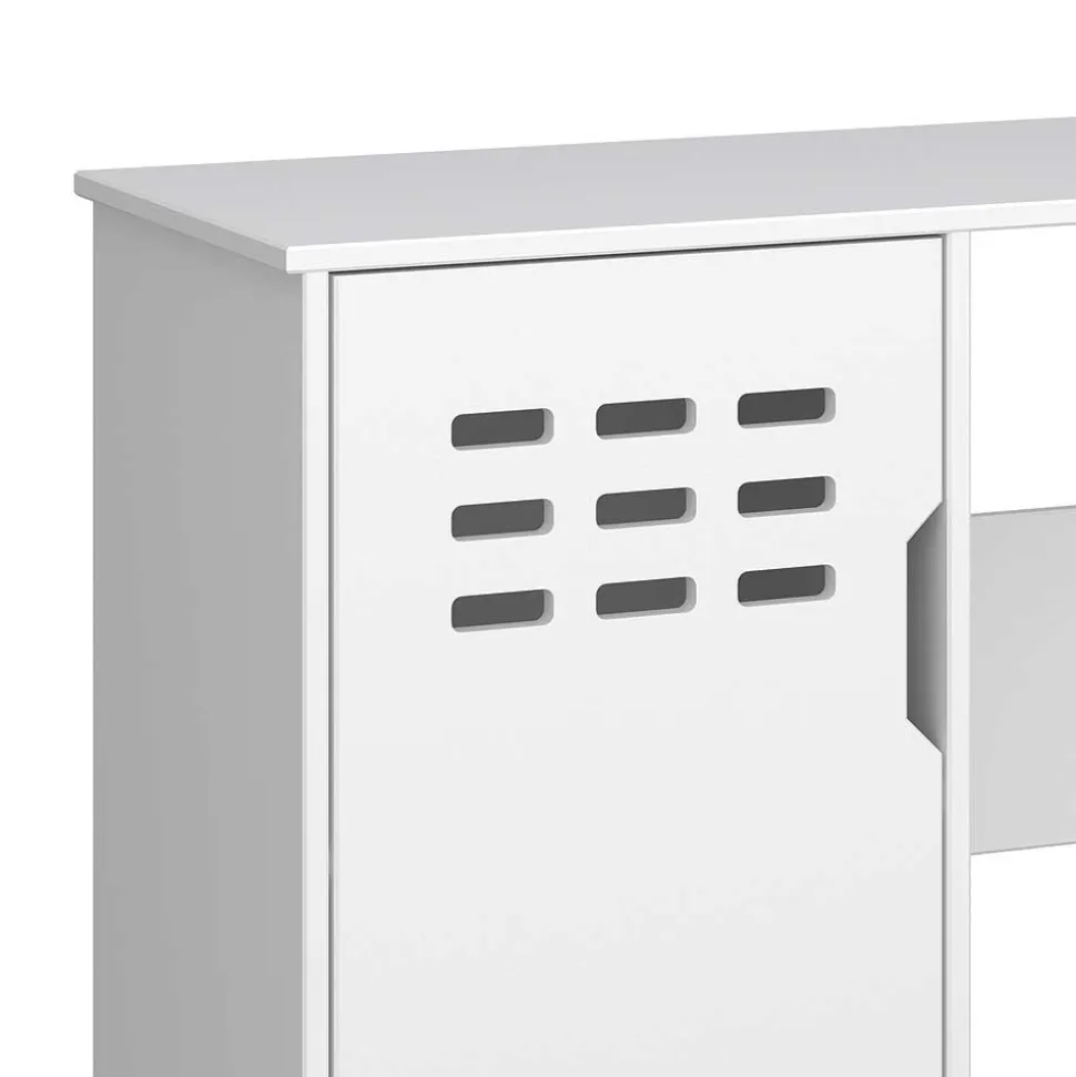 Weißer Schreibtisch im Skandi Design - Naidlas