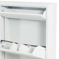 Weißer Schuhschrank aus Metall pulverbeschichtet - Cioara