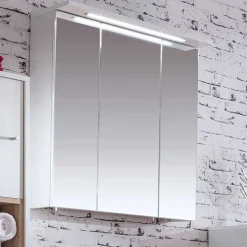Weißer Spiegelschrank für das Bad - Yuliva
