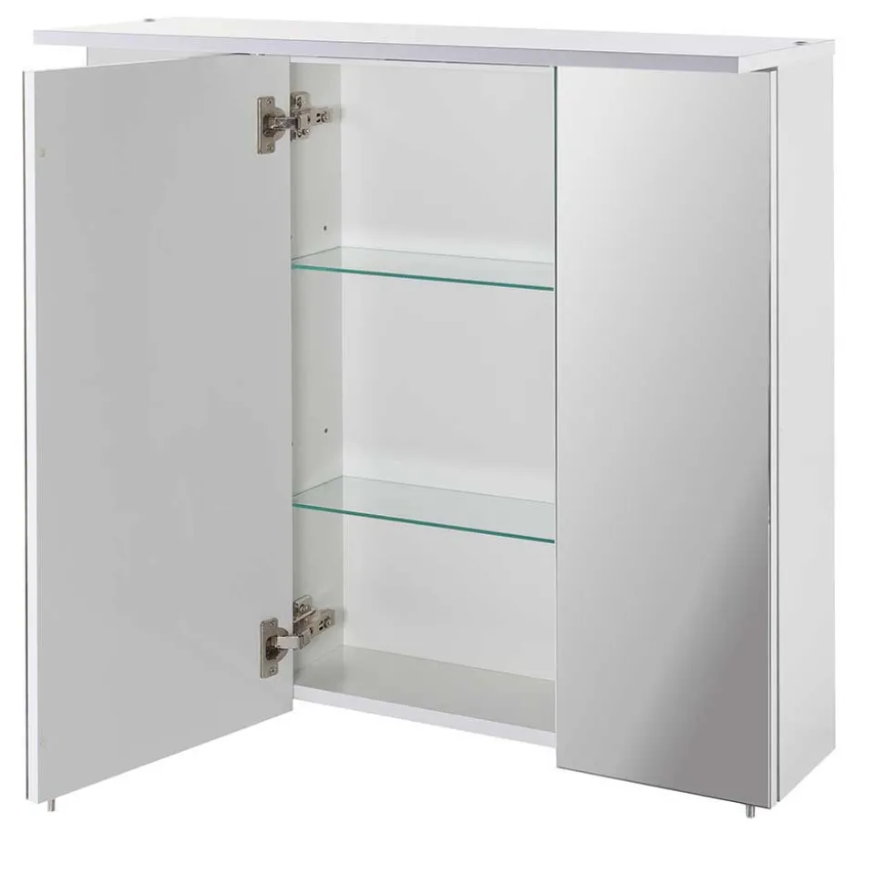 Weißer Spiegelschrank für das Bad - Yuliva