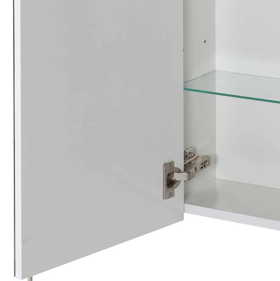 Weißer Spiegelschrank für das Bad - Yuliva
