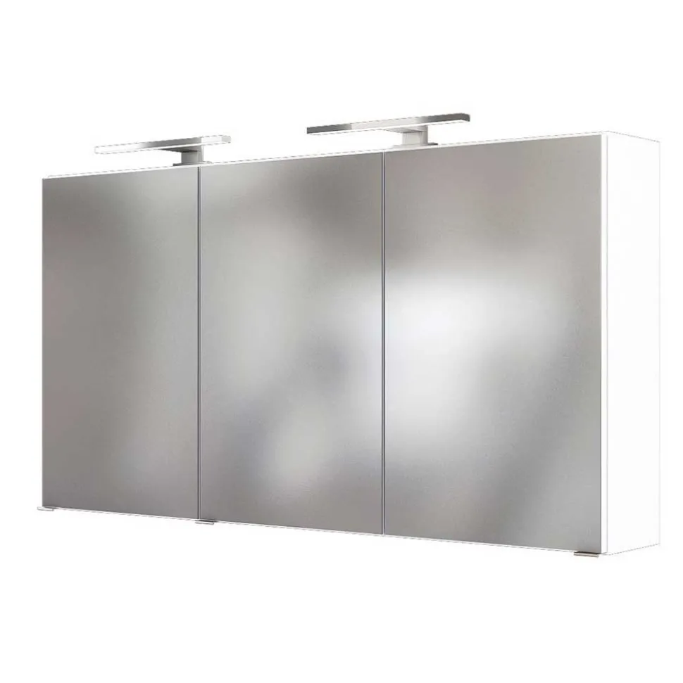 Weißer Spiegelschrank in 120cm Breite - Vandan