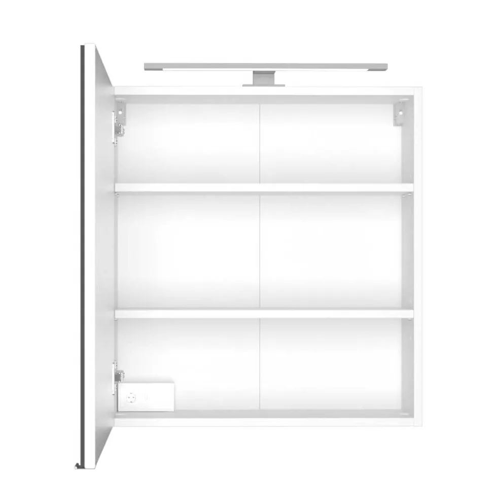 Weißer Spiegelschrank 1-türig - Enwicos