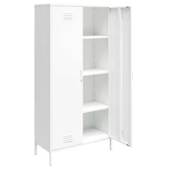 Weißer Universalschrank aus Metall - Elyett