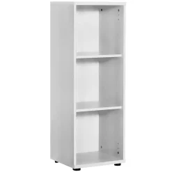 Weißes Aktenordnerregal mit drei Fächern - Radiassu