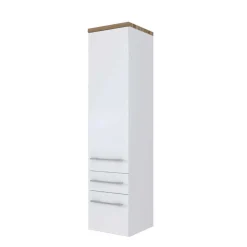 Weißes Bad Set mit Doppelwaschtisch - Enwicos I (sechsteilig)