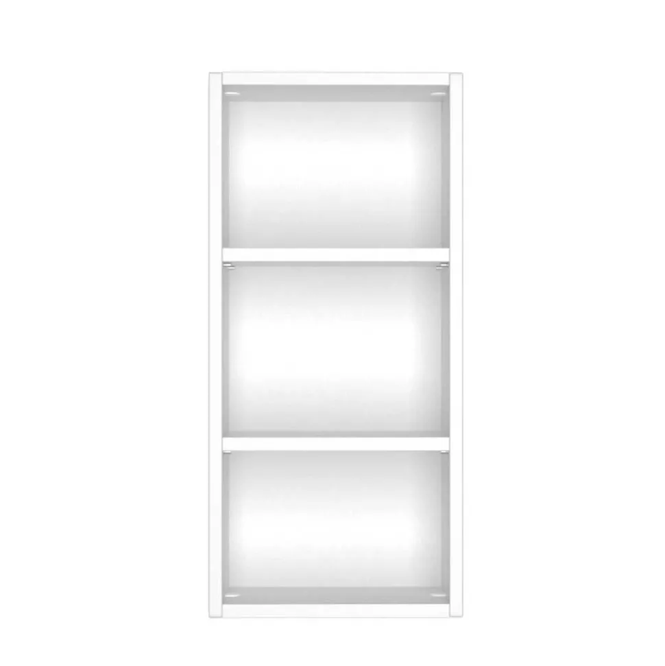 Weißes Bad Wandregal mit 3 Fächern - Enwicos