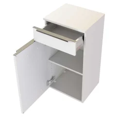 Weißes Badezimmermöbel Set groß - Livendas (fünfteilig)