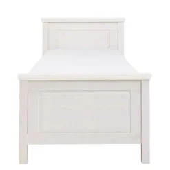 Weißes Bett als Einzelbett oder Doppelbett - Satumare