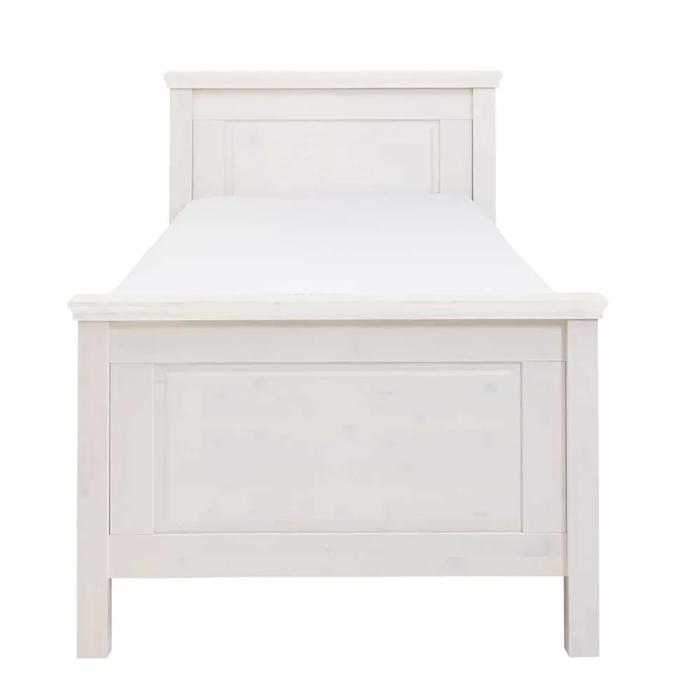 Weißes Bett als Einzelbett oder Doppelbett - Satumare