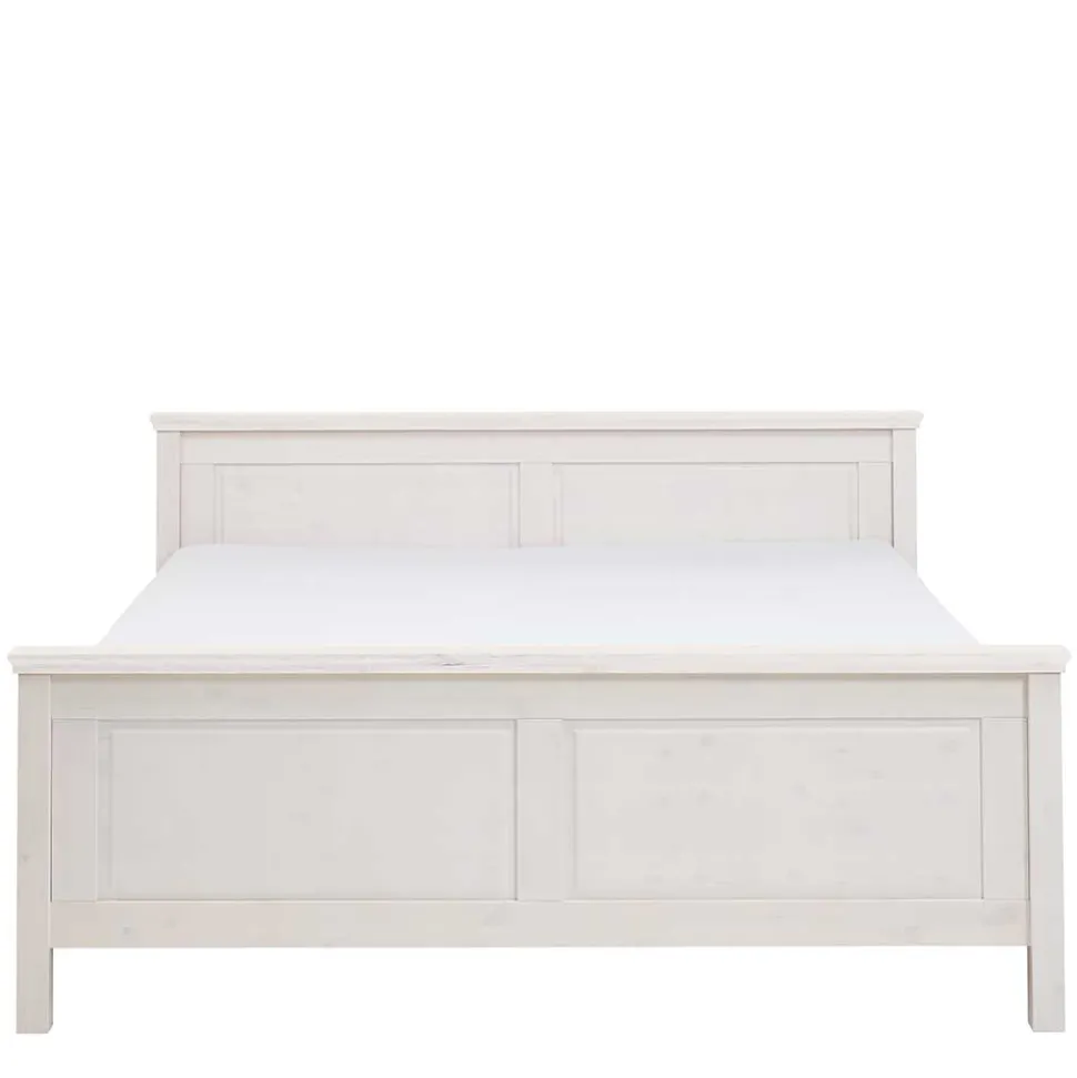 Weißes Bett als Einzelbett oder Doppelbett - Satumare