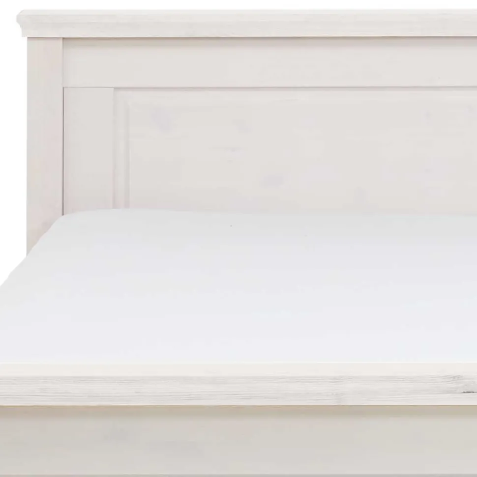 Weißes Bett als Einzelbett oder Doppelbett - Satumare