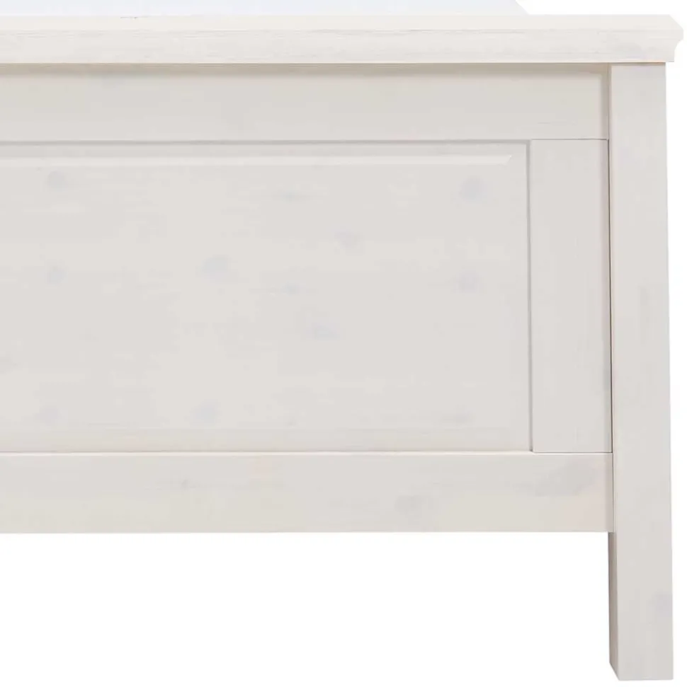 Weißes Bett als Einzelbett oder Doppelbett - Satumare