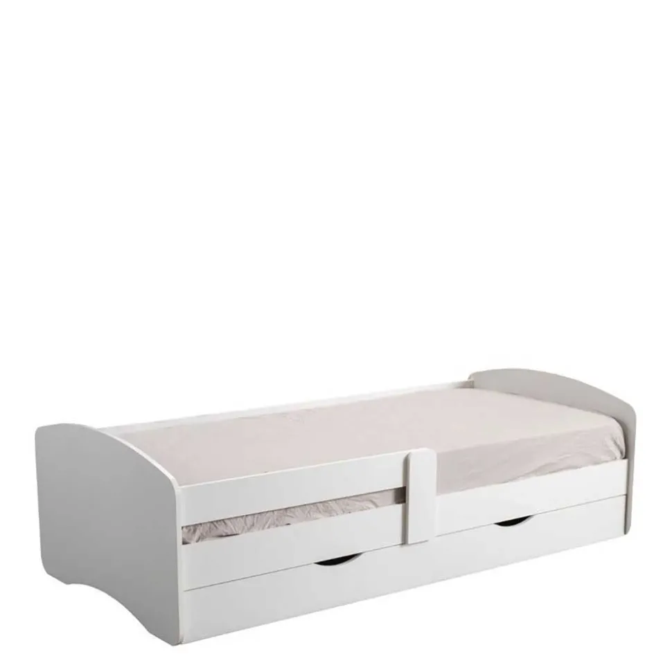 Weißes Bettgestell mit Bettschublade - Variona
