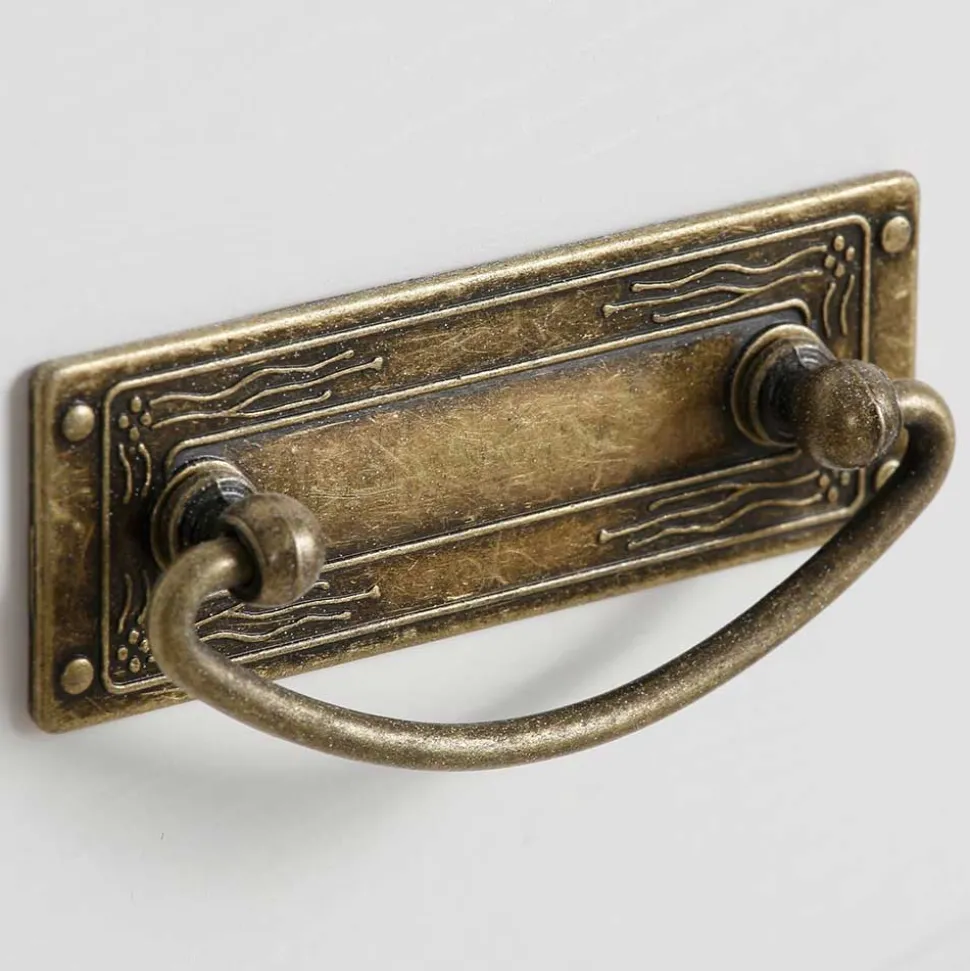 Weißes Buffet Schrank aus Kiefer massiv - Akbelev