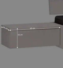 Weißes Doppelbett aus Kiefer Massivholz - Lardias