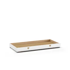 Weißes Hausbett dreiseitig geschlossen - Grandory