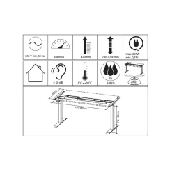 Weißes Homeoffice Möbel Set modern - Sparkle (zweiteilig)