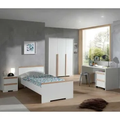 Weißes Jugendzimmer Möbel Kombi - Eldrus (fünfteilig)