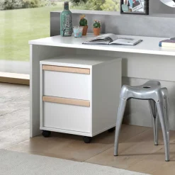 Weißes Jugendzimmer Möbel Kombi - Eldrus (fünfteilig)