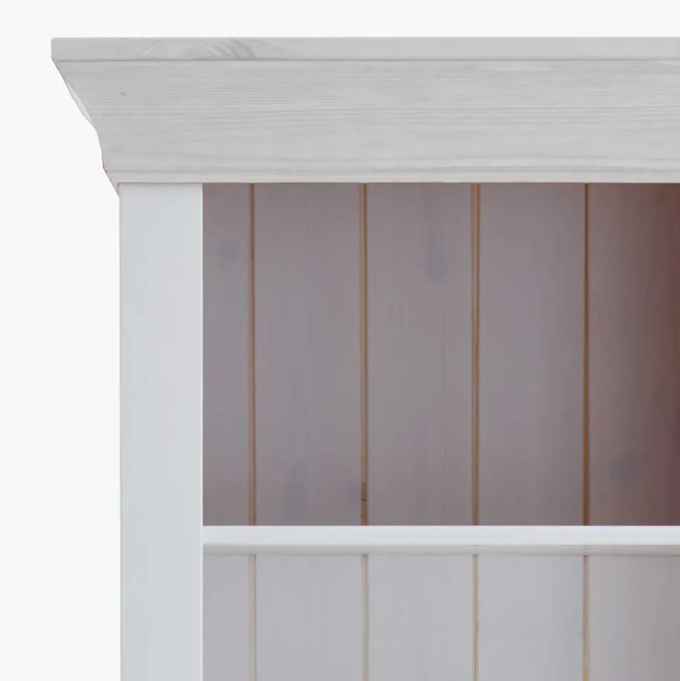 Weißes Kinder Standregal mit 2 Schubladen - Satumare