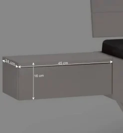 Weißes Massivholzbett mit Kufen - Odrato