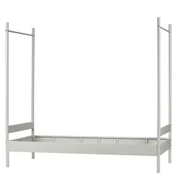 Weißes Metallbett mit Baldachin - Jenva