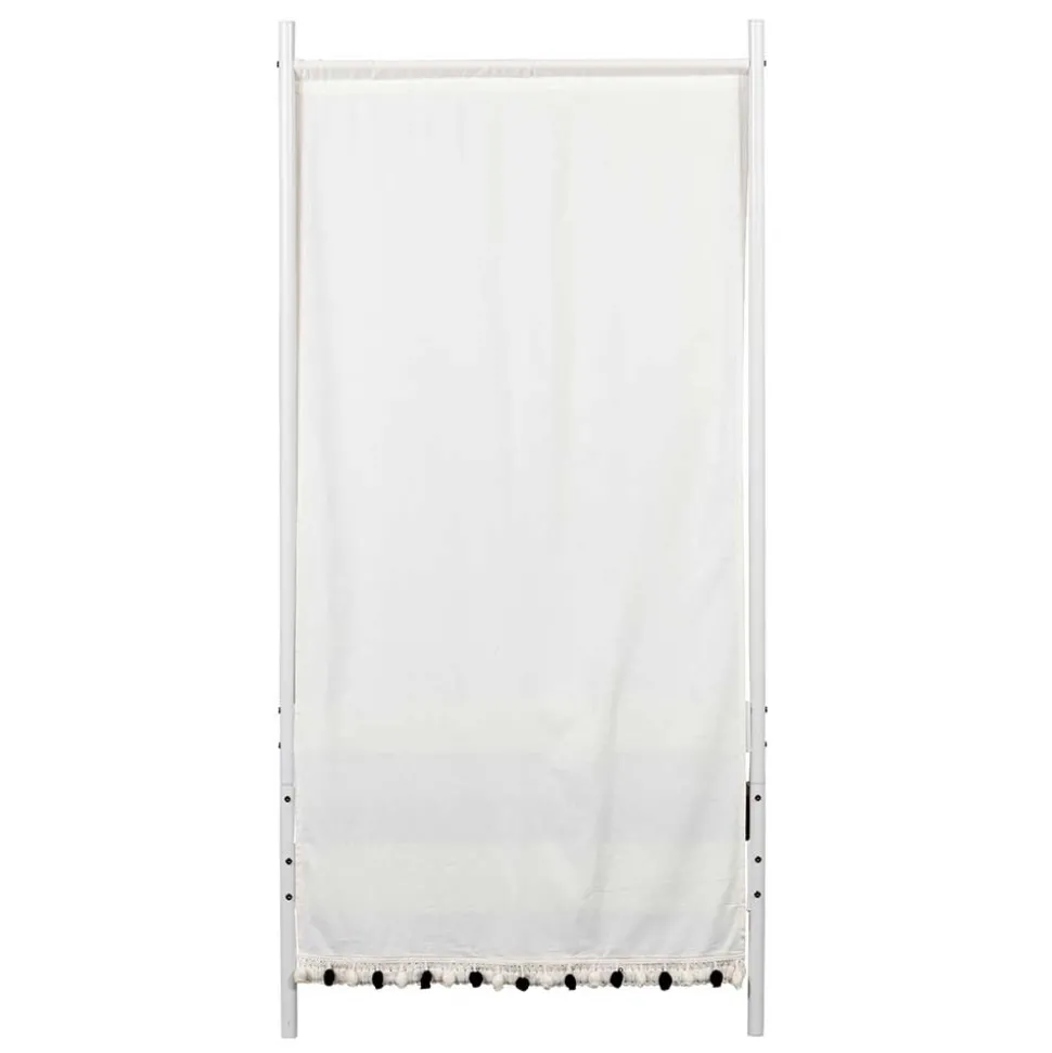 Weißes Metallbett mit Baldachin - Jenva