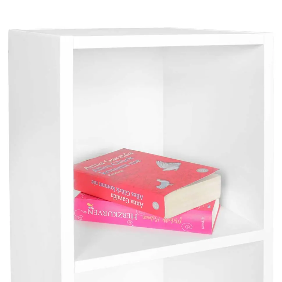 Weißes Regal mit zwei Fächern - 30x60x30 cm - Hank