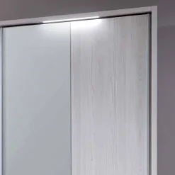 Weißes Schlafzimmerset Arneta mit Einzelbett 100x200cm (dreiteilig)