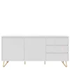 Weißes Sideboard 150cm mit Haarnadel Beinen - Donny
