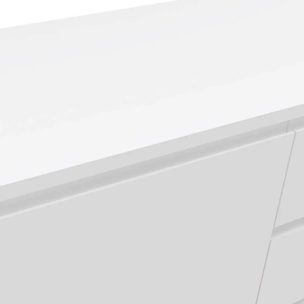 Weißes Sideboard 150cm mit Haarnadel Beinen - Donny