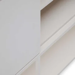 Weißes Sideboard in halboffenem Design - Dresconio