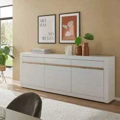 Weißes Sideboard mit 217 cm Breite - Ilana