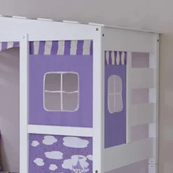 Weißes Spielbett Etuadora für Mädchen