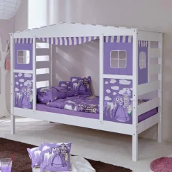 Weißes Spielbett Etuadora für Mädchen