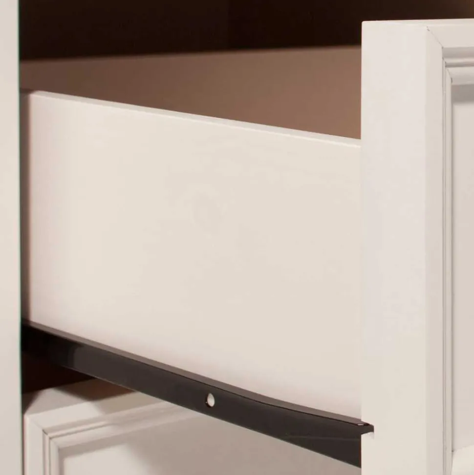 Weißes TV Board im Landhaus Design - Segrino