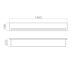 Weißes Wand Regal mit Rückwand - Diatara