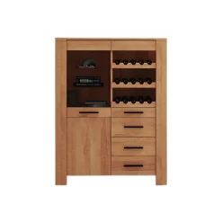 Weinschrank Mosniak aus Kernbuche Massivholz