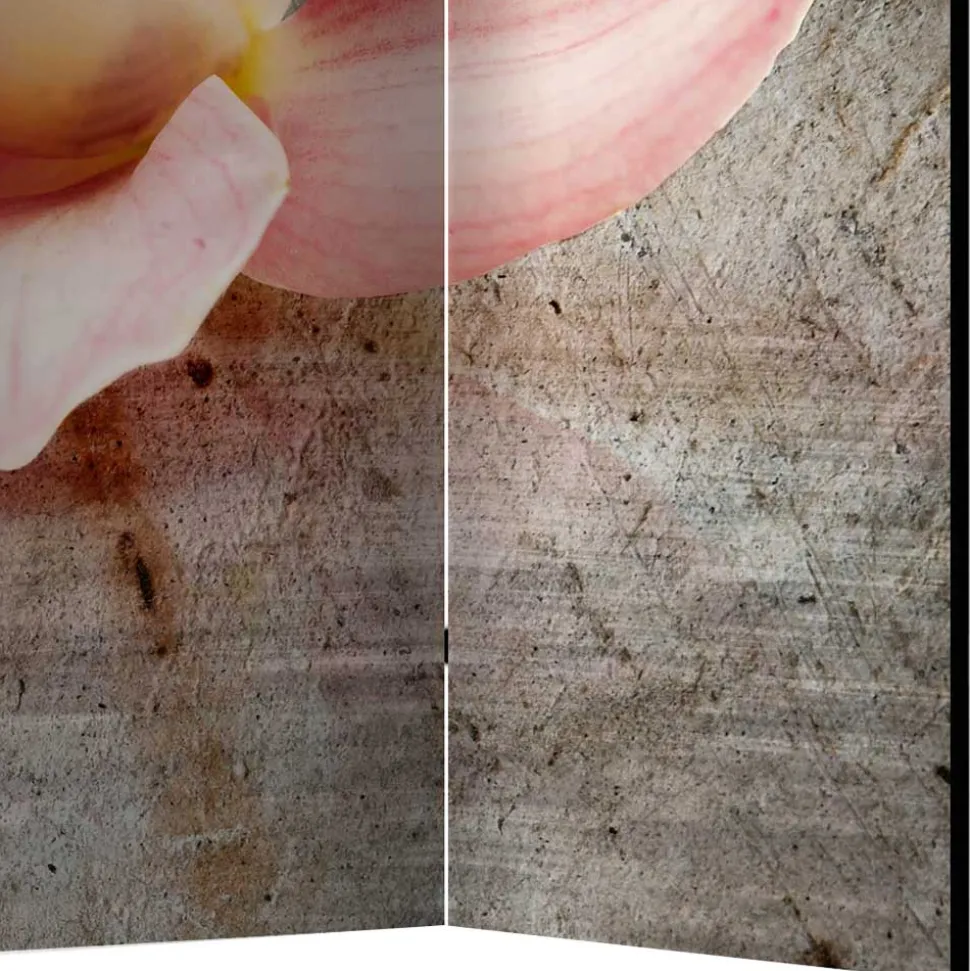 Wellness Motiv Paravent Orchidee & Kerze - London