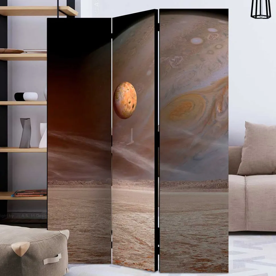 Weltall Paravent mit farbigem Motivdruck - Tiara