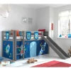 Weltraum Spielbett Hochbett in Grau - Wale