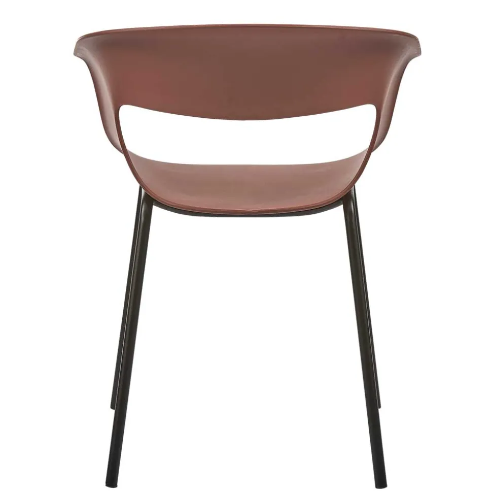 Wetterfeste Armlehnenstühle in Altrosa - Zandravo (2er Set)