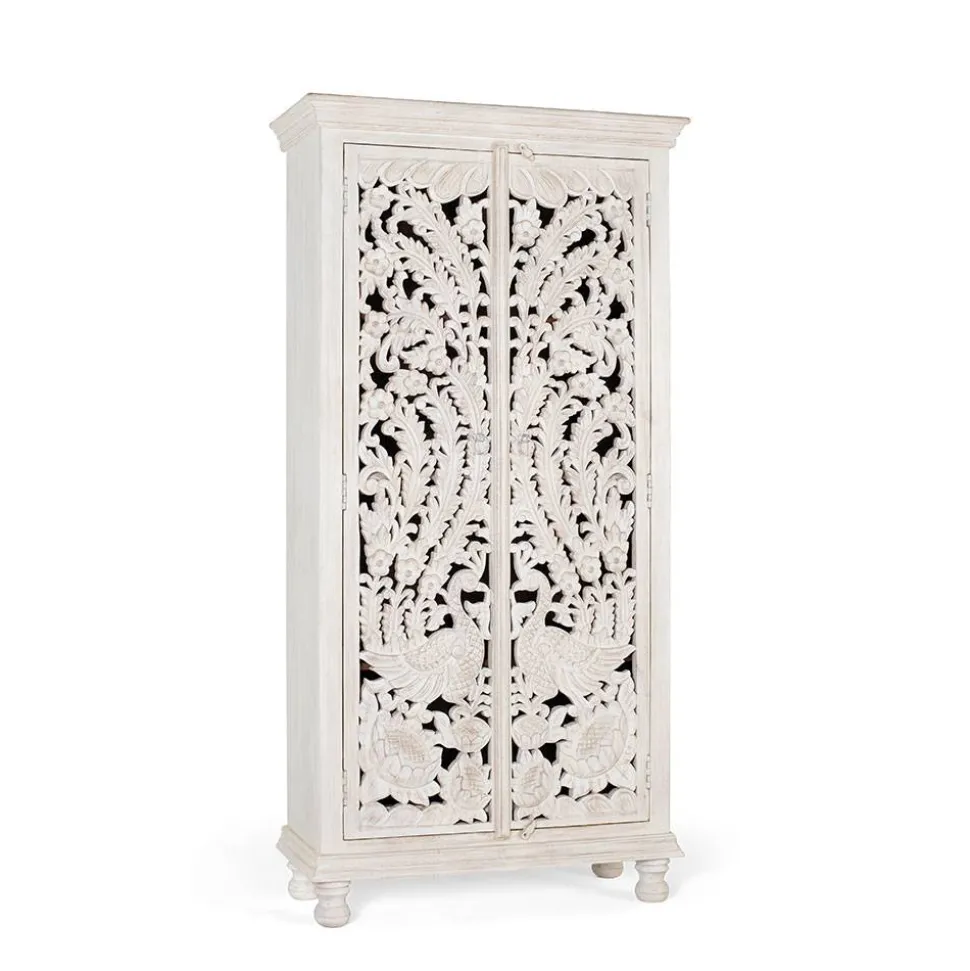 White Wash Schrank - dekoratives Design - Snake