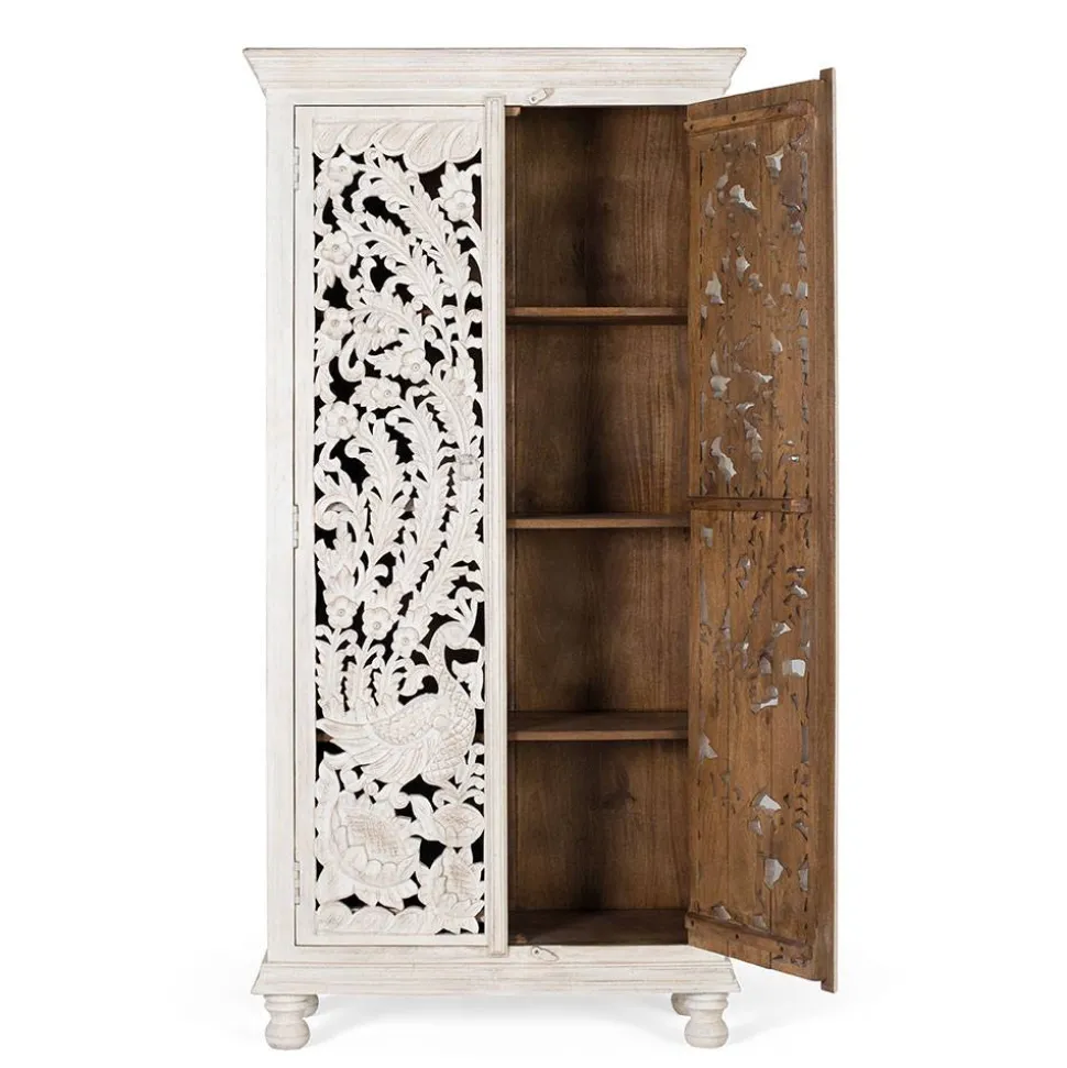 White Wash Schrank - dekoratives Design - Snake